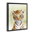 thumbnail image 2 of Stupell Industries Cottage Jungle Friends Baby Tiger Black Floating Frame Canvas Art, 17 x 21, by Christine Simpson Art, 2 of 8