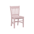 thumbnail image 3 of Linon Virden Farmhouse Style Slat Back Children's Chair, Set of 2, Princess Pink Finish, 3 of 11