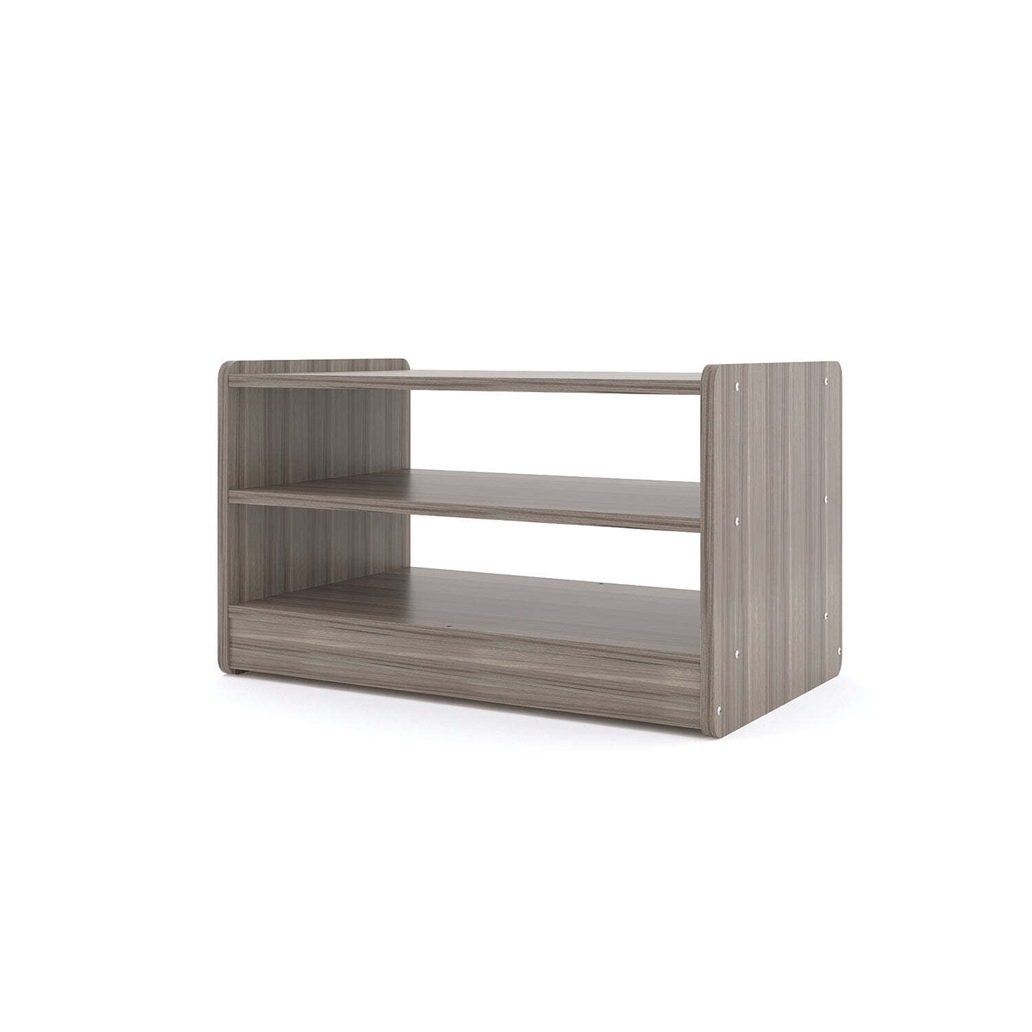Tot Mate Toddler Play Center, Kids Toy Storage Organizer, 2 Shelves, Wood, Elm Gray, Assembled