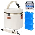 thumbnail image 1 of Bolsa refrigeradora para leche materna Mancro con bolsa de hielo de 8,5 L (crema), 1 of 6