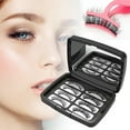 thumbnail image 3 of False Eyelashes Mirror Box,2 Pairs 3D Lashes Thick Eyelashes Reusable Cruelty-Free Eyelash Set,Contains Tweezers By PAKASEPT, 3 of 11