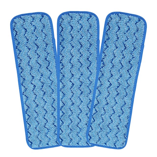EXHUMKY 3Ud Almohadillas De Microfibra Azul Para Mopas Uso Doméstico Reutilizables Y
