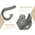thumbnail image 2 of Miangastore 6Pcs Metal Hook Grey Iron Organizing Utility Hooks Wall Organizer, 2 of 8