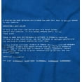 thumbnail image 2 of Blue Screen of Death Virus Techie Plus Size Long Sleeve Graphic Tee Shirt Brisco Brands 2X, 2 of 5