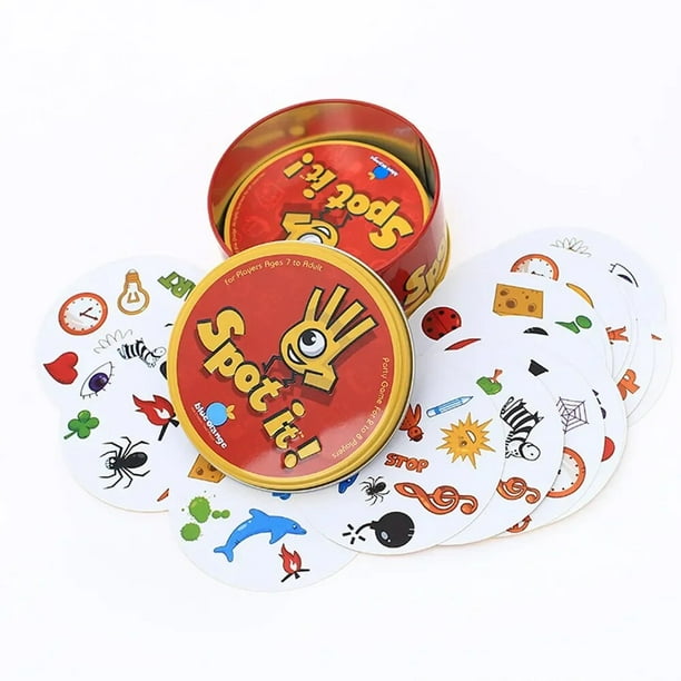 Juego de cartas doble Dobble Spot It HP, Juego de mesa para fiestas, vacaciones, Camping, deportes, alfabeto de dibujos animados, Halloween, regalos de navidad