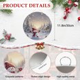 thumbnail image 6 of Welcome Sign for Front Door, Christmas Snowman Round Metal Wall Art Wreaths, Winter Farmhouse Xmas Tree Snowy Landscape Outdoor Indoor Wall Hanging Sign for Porch Decor Housewarming Gifts 11.8 Inch, 6 of 8