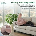 thumbnail image 3 of CHARRYARN byTexStead Adult Body Pillow for Side Sleepers - Cuddle Pillow - (43 x 17 in, Pink), 3 of 9