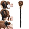 thumbnail image 6 of SEGO Real Long Braided Ponytail Hair Extensions as Human Straight Wrap Around Pony Tail Natural Soft Synthetic Hair Piece for Women, 6 of 9