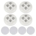 thumbnail image 1 of Unique Bargains Self Adhesive Mini Caster Wheels 360 Rotation Appliances Rollers, White 4 Pack, 1 of 7
