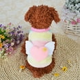 thumbnail image 3 of yuehao pet supplies pet clothes autumn and winter dog clothes striped home clothes multicolour, 3 of 4