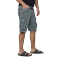 thumbnail image 3 of X RAY JEANS Men's Belted 12.5" Inseam Knee Length Cargo Shorts, Grey, 42, 3 of 8