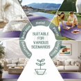 thumbnail image 6 of Purple Grey Ombre Outdoor Rug for Patio/Deck/Porch, Non-Slip Large Area Rug 6 x 9 Ft, Farmhouse Gradient Minimalist Indoor Outdoor Rugs Washable Area Rugs, Reversible Camping Rug Carpet Runner, 6 of 8