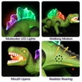 thumbnail image 3 of Light-up Walking Dinosaur Toy for Kids, 12 inches Electronic Dinosaur with Roaring Sound and Dinosaur Figures, Gift for Boys & Girls 3 4 5 6 7 Years - Green, 3 of 8