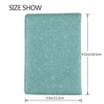 thumbnail image 3 of Pofeuu Teal Green Glitter Print Travel Document Organizer Passport Holder Men Women for Family (6.5 in x 4.5 in),Wallet Holder Credit Card Clutch Bag Case, 3 of 5