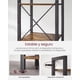 thumbnail image 5 of Six-tier bookshelf, library, office bookshelf, living room, bedroom, dimensions 30 x 40 x 186 cm, industrial style, with natural wood color and black tones, 5 of 21