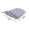 thumbnail image 5 of Botanical Lumbar Pillow, Burgeoning Bluebells Meadow Flowers Efflorescence Fresh Garden, Soft Back Cushion for Office Chairs with Adjustable Straps, 14" x 13", Lavender Yellow, by Ambesonne, 5 of 7