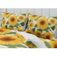 thumbnail image 5 of DOJLIO 3D Fresh style Sunflower Printed Duvet Cover Twin Size 3 Pcs Microfiber Comforter Cover Set Bedroom Decorative Floral Theme with 1 Comforter Cover 2 Pillowcases No Comforter, 5 of 5