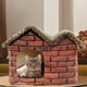 thumbnail image 5 of Cama para mascotas, forma de casa, cama para dormir, cómoda tienda plegable para mascotas, almohadilla extraíble cálida para suministros para perros p Zulema Casa de la cama del gato, 5 of 8