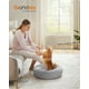 thumbnail image 2 of Cama de Perros, Cama para Mascotas, Diámetro de 60 cm, Cojín Central Extraíble y Lavable, Alfombra de Felpa, Gris Ombré, 2 of 5