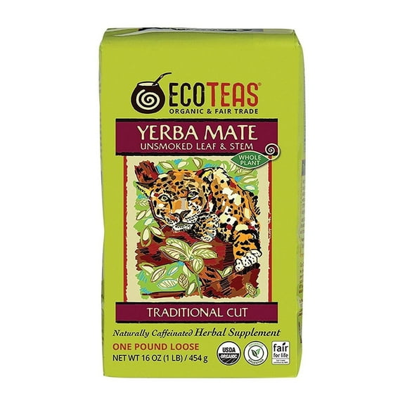 Eco Teas Organic Loose Leaf Tea Yerba Mate - 1 lb