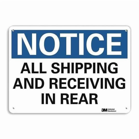Lyle Notice Sign,10 inx14 in,Aluminum U5-1055-NA_14x10