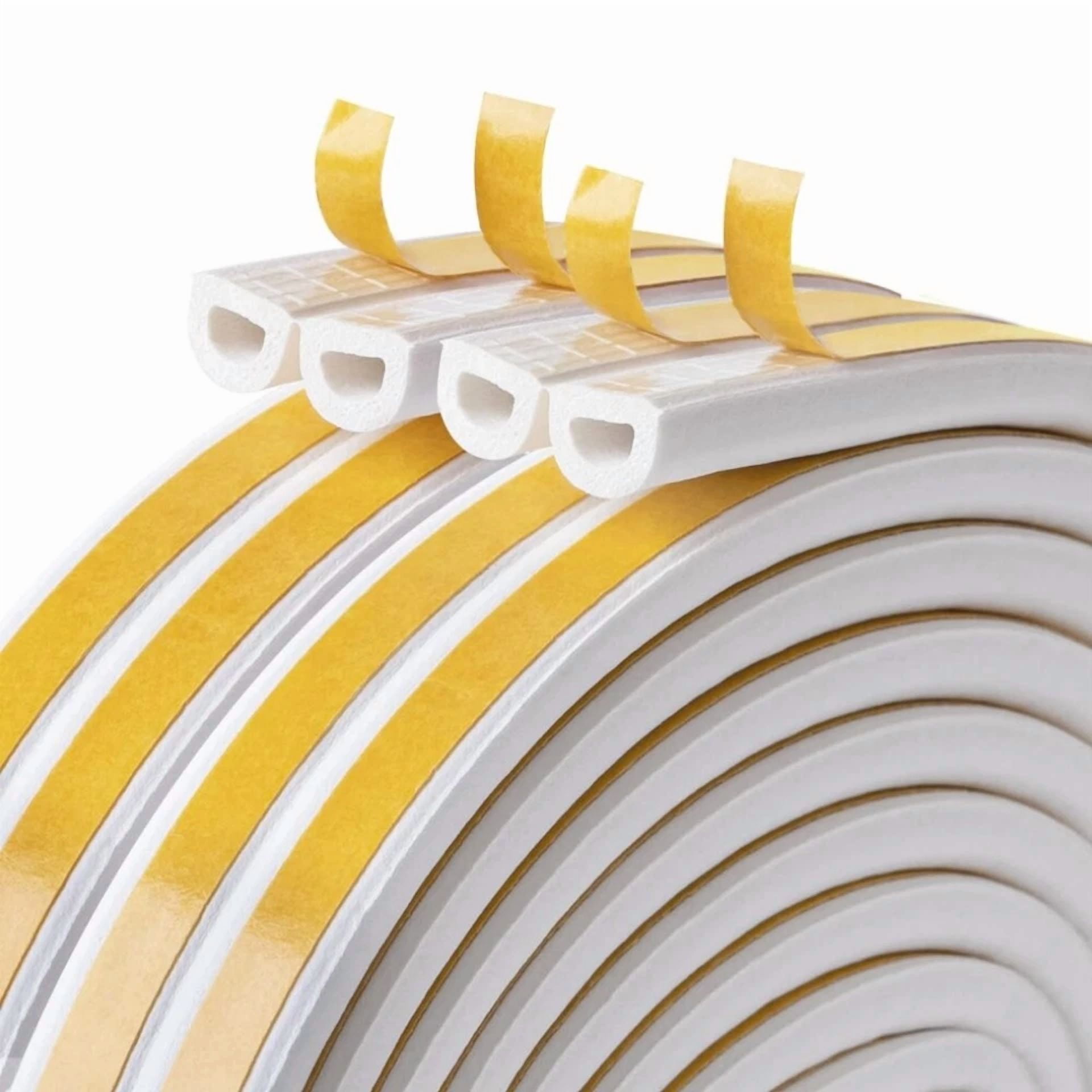BUTTERFLY- 66 Feet Self Adhesive Door Seal Strip Window Stripping Weather Strips House Roll