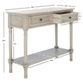 thumbnail image 4 of SAFAVIEH Tate 2-Drawer Console Table, White/Beige, 4 of 15