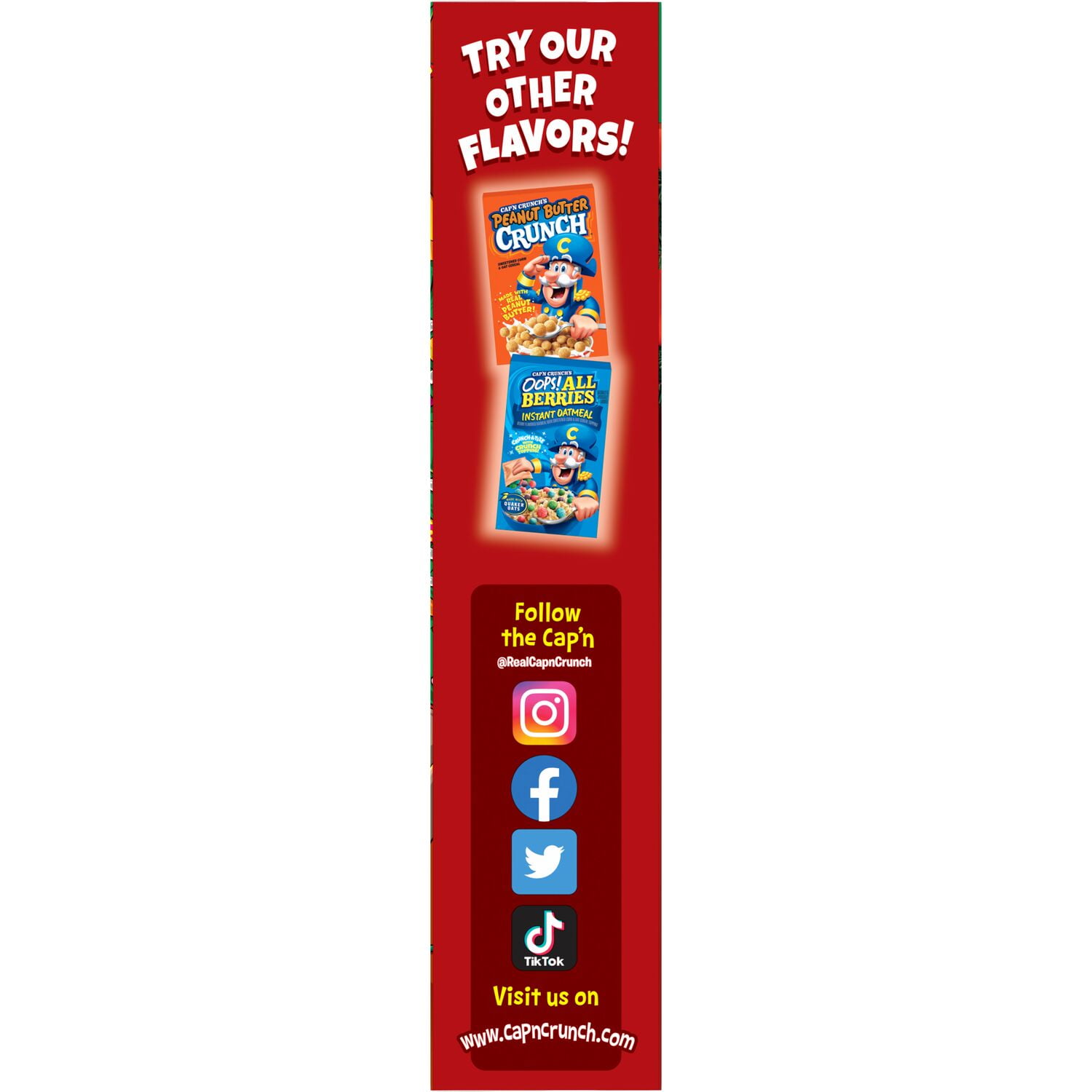 Cap'n Crunch Cereal Christmas Family Sweetened Corn and Oat Cereal, 20.5 oz