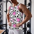 thumbnail image 5 of Logiee skull with hearts Print Men's Workout Tank Top,Quick Dry Workout Tank Top,Gym Muscle Tee,Fitness Bodybuilding Sleeveless T Shirt-X-Large, 5 of 7