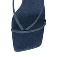 thumbnail image 4 of Jeffrey Campbell Fluxx Blue Denim Open Toe Ankle Strap Kitten Heeled Sandals (Blue Denim, 9.5), 4 of 4