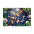 thumbnail image 1 of Vwrxbz 3D Visual Bath Mat Non Slip Crystal Velvet Optical Illusion Floor Mat Carp Fish Print Absorbent Bathroom Rug 50x80cm, 1 of 8