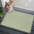 thumbnail image 4 of Sage Green Burlap Texture Large Area Rugs for Bedroom Living Room, Soft Non Slip Carpet Bedside Rug, Farmhouse Vintage Sage Green Rectangular Floor Cover Kitchen Accent Rug 2'x3' for Office, 4 of 9