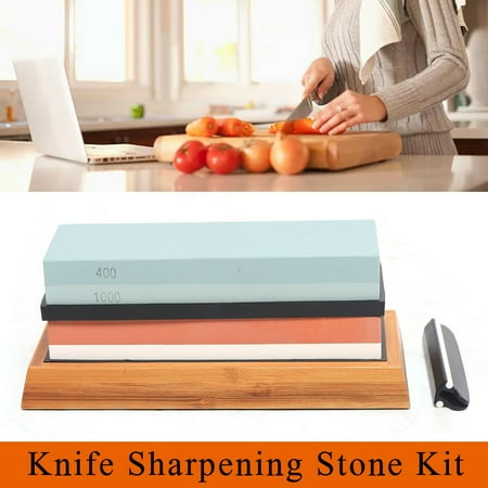 

Premium Whetstone Knife Sharpening Sharpener Water Stone 400/1000 3000/8000 Grit Premium Knife Sharpening Whetstone Sharpener #3000/8000 400/1000 Dual Grit Kit