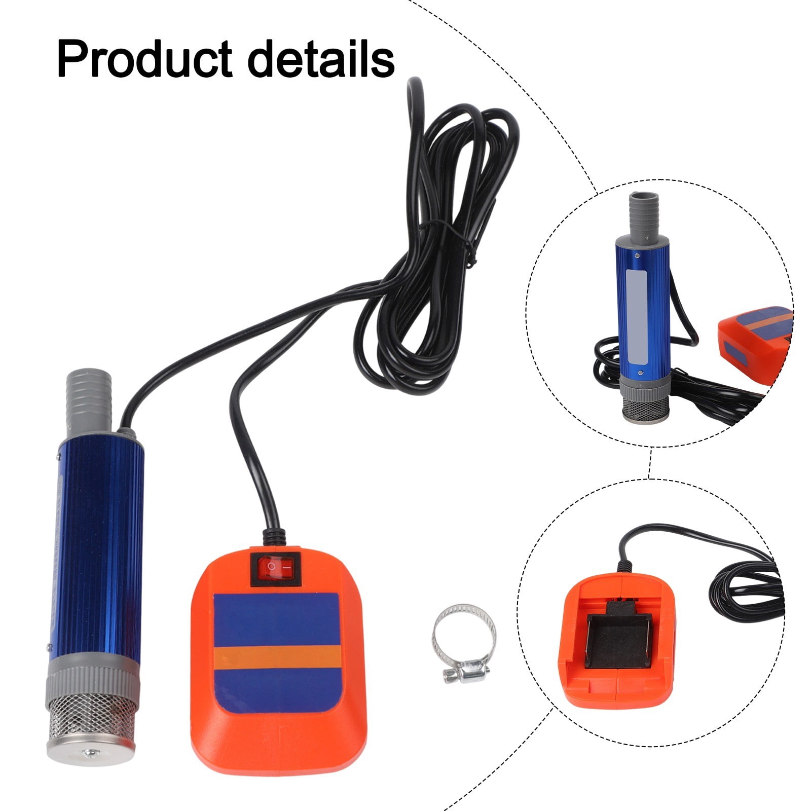12V Cordless Lithium Battery Pump Portable Diesel & Water Transfer 40-60L/min