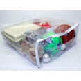 thumbnail image 4 of 4-Pack Jumbo Heavy Duty Vinyl Zippered Square Storage Bags (Clear) (23" x 23" x 10") for Sweaters, Blankets, Comforters, Bedding Sets and Much More!, 4 of 4