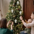 thumbnail image 4 of Xihbxyly Adornos para Árbol de Navidad, Elegante Acabado Dorado, Material Plástico, Decoración Versátil para Árboles, Coronas, Guirnaldas, Decoración Festiva para El Hogar, Diseño Ligero, Tamaño 15,5, 4 of 6
