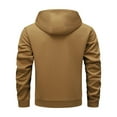 thumbnail image 4 of Tiweut Casual Outdoor Jackets for Men Lightweight Hooded Zip Up Long Sleeve Loose Fit Streetwear Outdoor Clothes Brown,L, 4 of 4