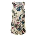 thumbnail image 4 of Plus Size Dresses for Curvy Women Floral Print Sleeveless Sundress Beach Casual Loose Womens Dress Red XXXL, 4 of 5