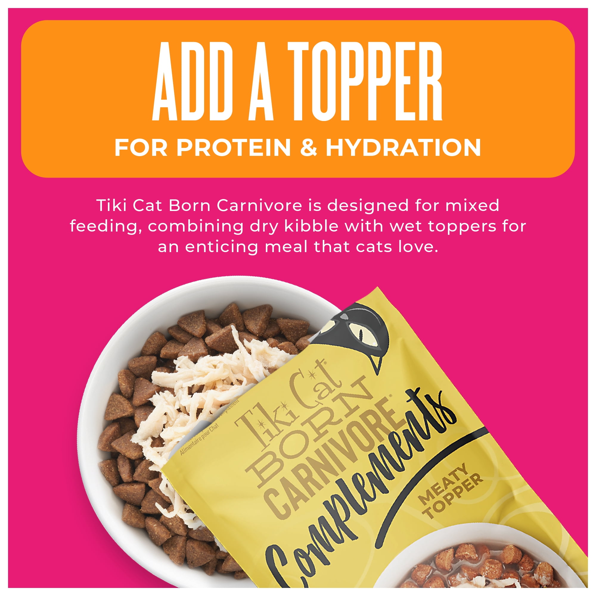 Tiki Cat Born Carnivore Wet Cat Food, Tuna & Shrimp Recipe in Tuna Broth, 2.4 oz. Can