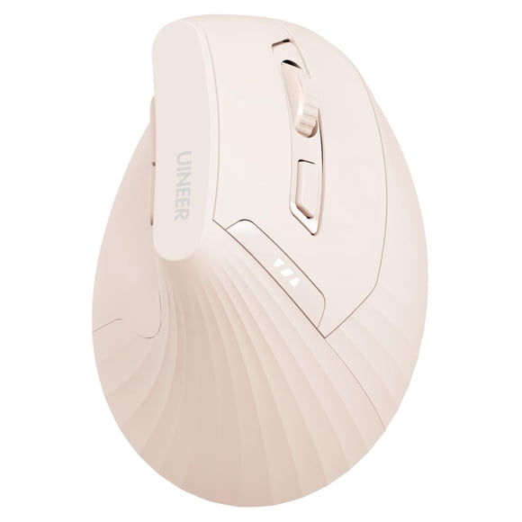 Mouse vertical ergonómico inalámbrico Uineer Bluetooth rosa