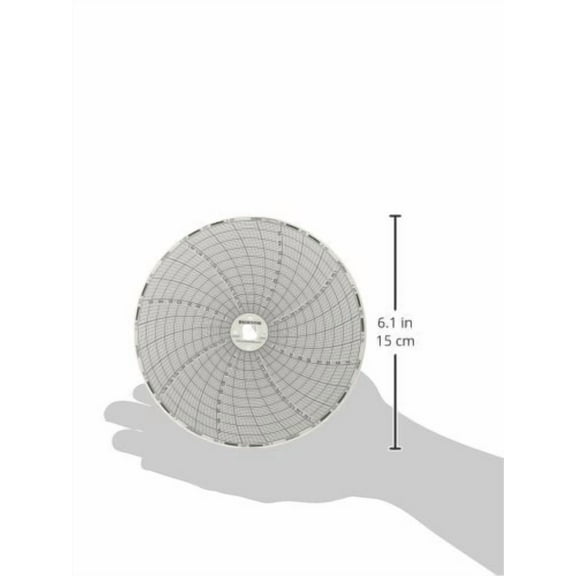 Dickson C663 Chart Paper, 7-Day, 0-50°C, 6" (Pack of 60)