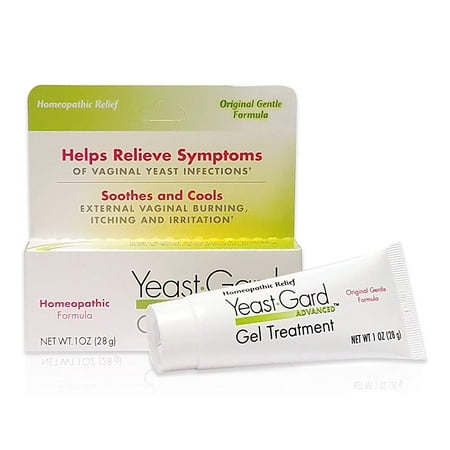 Advanced Homeopathic Gel Treatment - For External Yeast Infection Symptom Relief, Helps relieve symptoms of vaginal yeast infection - Temporary relief.., By
