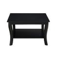 thumbnail image 4 of Convenience Concepts American Heritage Square Coffee Table in Black Wood Finish, 4 of 5