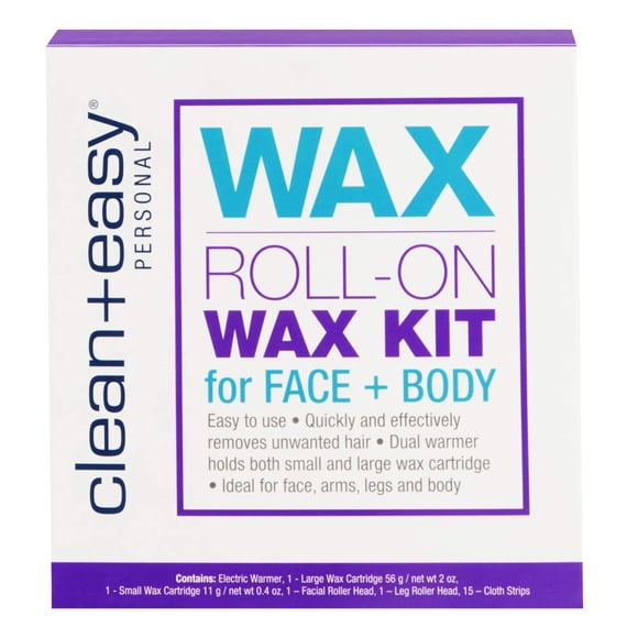 Kit de depilación personal Roll-On Clean + Easy, dispositivo de máquina de depilación fácil para el hogar (120V)