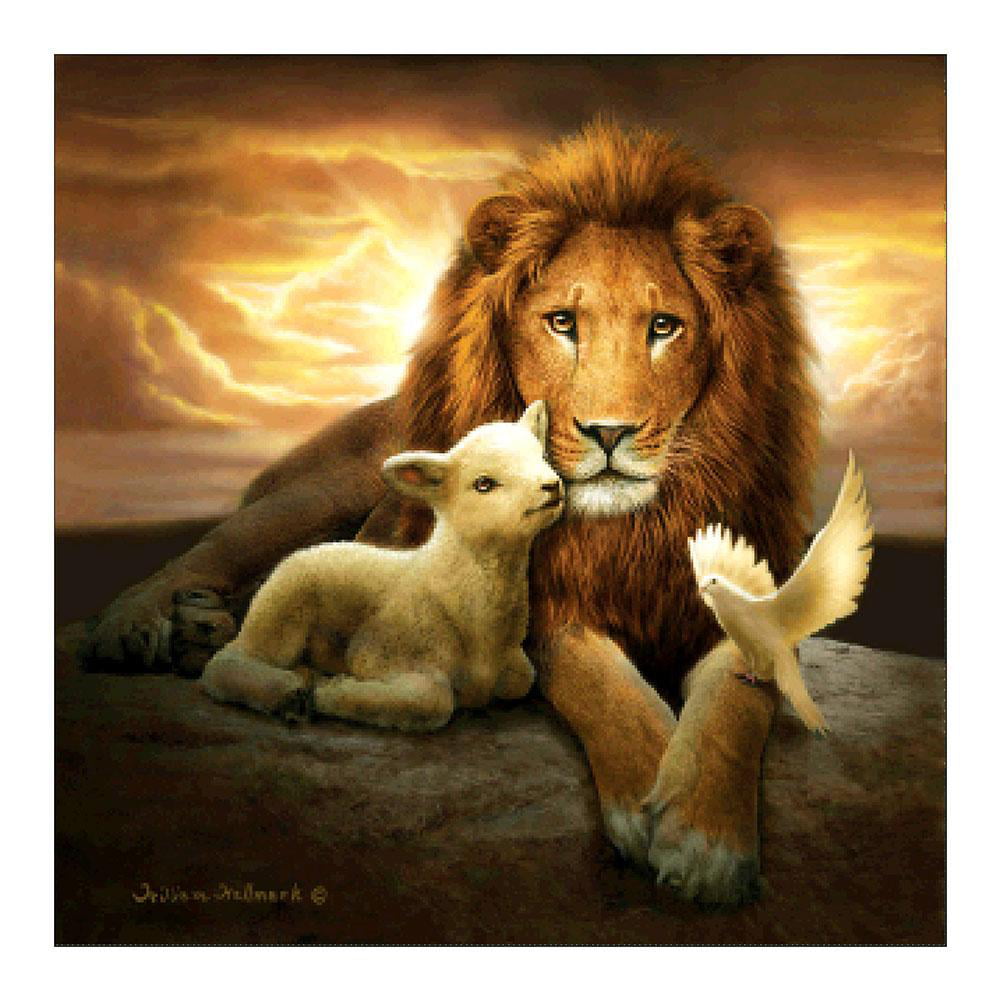 Diamond Painting Full Drill 5D Lion Lovers Mosaic Embroidery Cross Craft DIY