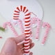 thumbnail image 2 of Decoración De Caña Adorno de bastón de caramelo de hilo a rayas rojas y blancas de 18,5 cm (7,28") para árbol de Navidad, decoración festiva, 8 unidades Rkxzt, 2 of 4