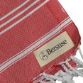 thumbnail image 3 of Bersuse Serviette à Main Turque 100 % Coton Anatolia, 23 x 43 Pouces, Rouge, 3 of 5