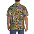 thumbnail image 3 of KLL USA 1 Print Men's Shirt Short Sleeve Button Down Summer Cuba Beach Shirts- 4X-Large, 3 of 5