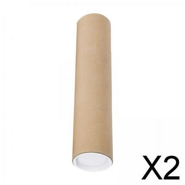 2x Tubo de Cartón para Carteles Grande con Tapas Tubo Protector Embalaje de Cartón Largo para Pinturas de Carteles Contenedor de Almacenamiento para E 2 piezas