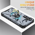 thumbnail image 5 of Case for Samsung Galaxy S23+ 5G Military Grade Shockproof Magnetic Attachment with Stand Case Cover,Grey,For Galaxy S23+ (5G), 5 of 6